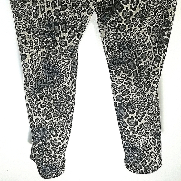 Slimsation Pants NWT 20W Reversible Leopard Print Black Tan Straight Leg Ctrl Tp - Picture 6 of 10